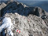 Reisskofel 2371 m SV greben je brez varoval